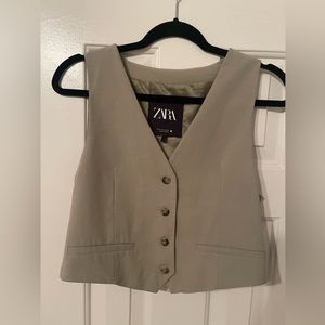 Zara green vest